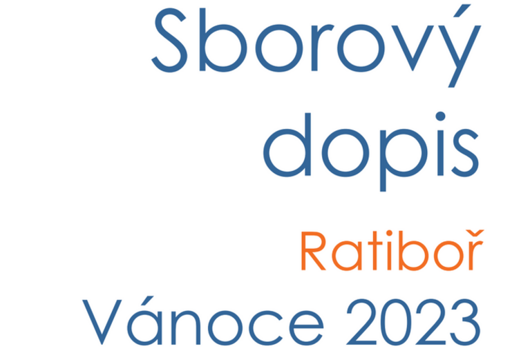Sborový dopis - Vánoce 2023
